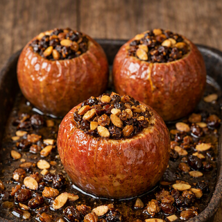 Almond Stuffed Baked Apples