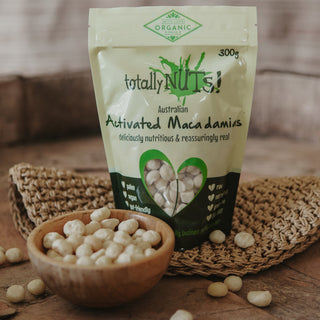 Organic Activated Macadamias 300g packet